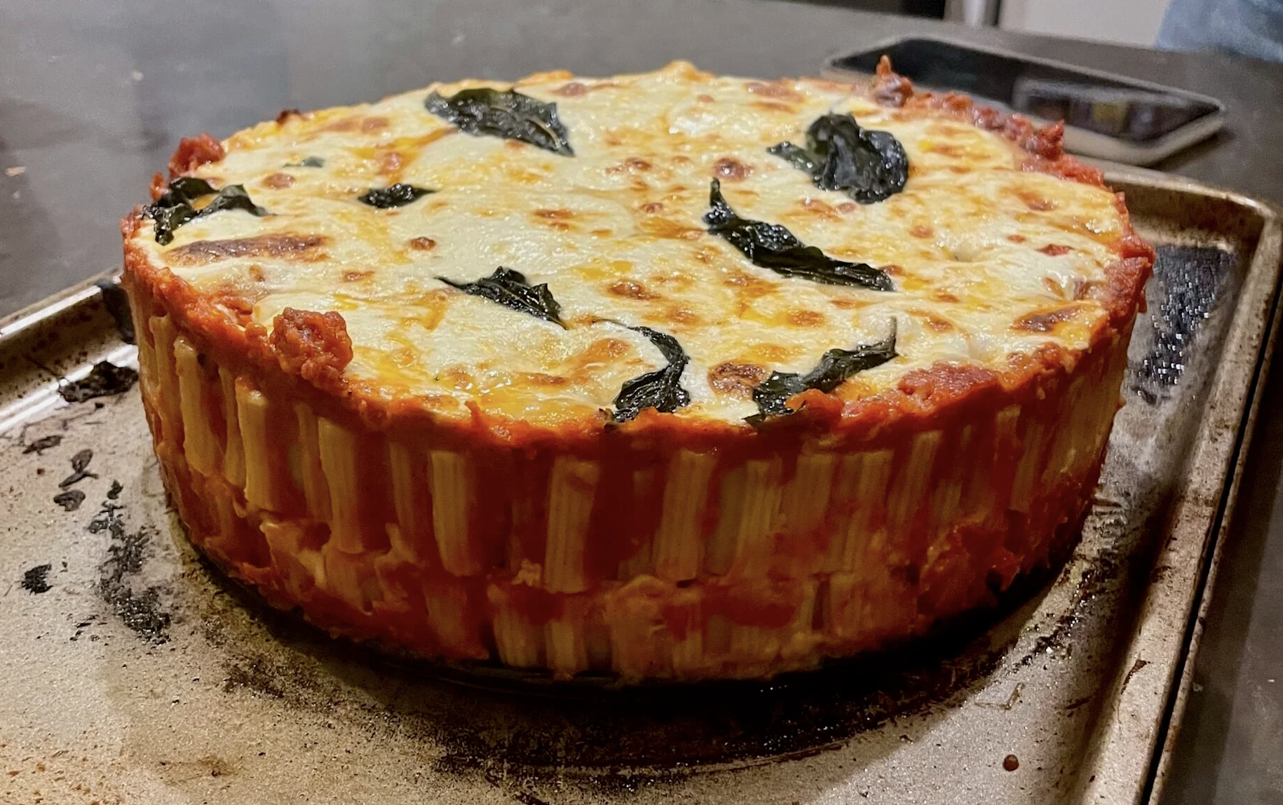 pasta cake